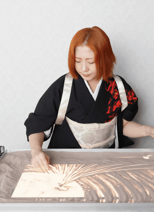 制作中の写真